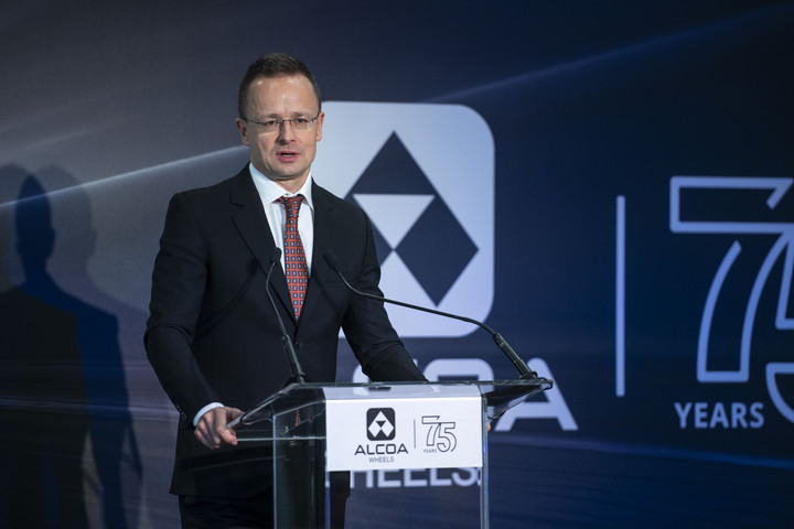 Fotó: MTI/Bodnár Boglárka Szijjártó Péter: Magyarországra már nem pusztán összeszerelő üzemként tekintenek a nemzetközi vállalatok