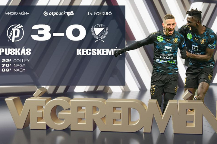 Élvonal: a Puskás Akadémia három góllal verte a Kecskemétet