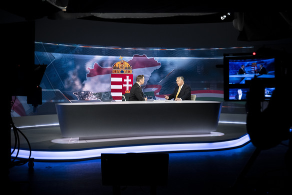 Orbán Viktor a TV2-nek adott interjút