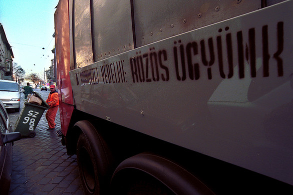 A hideg idő ellenére is biztosított a hulladékszállítás