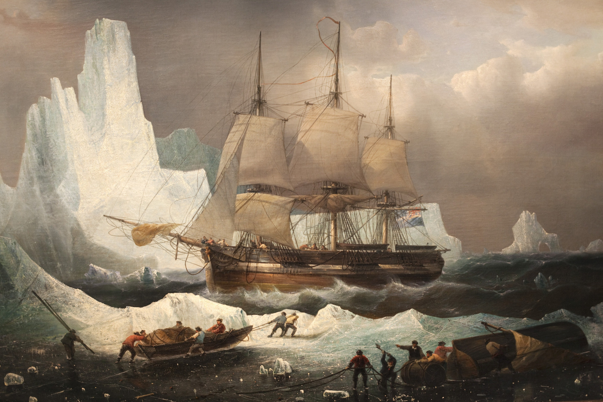 Londonban a Nemzeti Tengerészeti Múzeumban van kiállítva Francois Etienne Musin festménye, a HMS Erebus a jégbe fagyva
