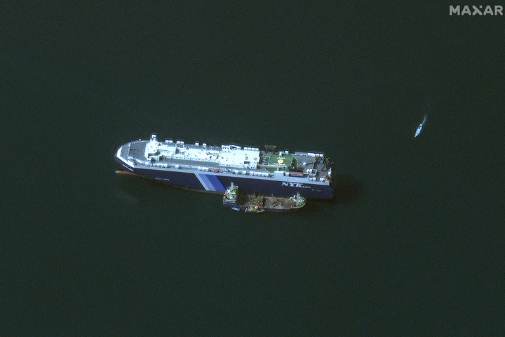 Fotó: AFP/Satellite image ©2023 Maxar Technologies A húszi lázadók szerint a vörös-tengeri támadások nem fenyegetik a béketárgyalásokat