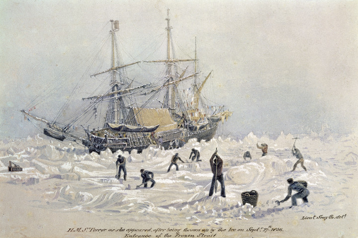A tragikusan odaveszett HMS Erebus legénységének holmijait találták meg