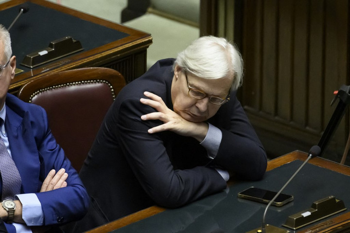 Fotó: AFP/NurPhoto/Domenico Cippitelli Nyomozás indult az olasz kulturális államtitkár ellen egy illegálisan beszerzett festmény kiállítása miatt