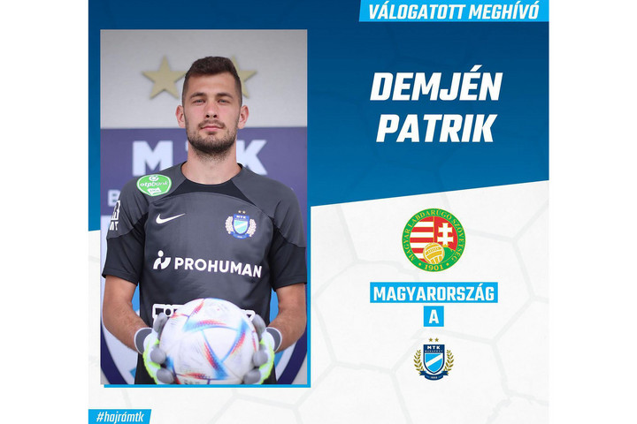 Fotó: Facebook/MTK Budapest Demjén Patrik: Ott szeretnék lenni az Európa-bajnokságon