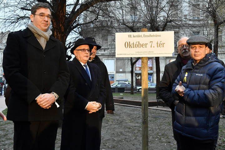 A Hamász áldozatai előtt tisztelgett Budapest