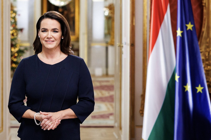 Fotó: MTI/Sándor-palota Novák Katalin: Várakozással, reménységgel telve állunk 2024 küszöbén