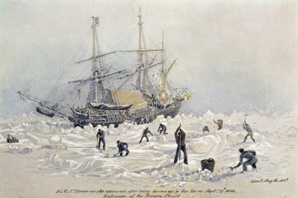 A tragikusan odaveszett HMS Erebus legénységének holmijait találták meg