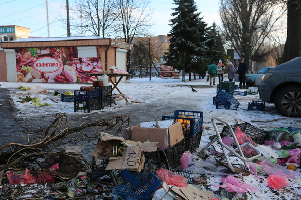 Kreml: Szörnyűséges terrorcselekmény volt a Donyeckre mért ukrán csapás