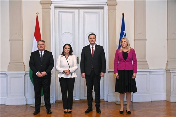 Szarajevóba látogatott Novák Katalin köztársasági elnök