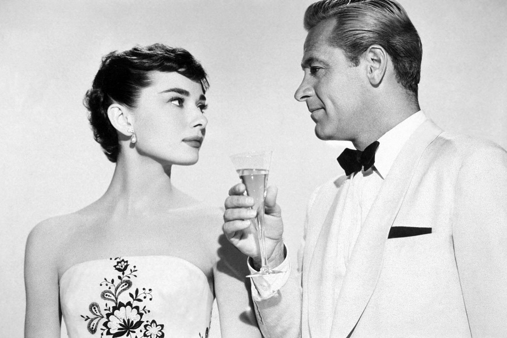 Fotó: AFP/PARAMOUNT PICTURES Audrey Hepburn és William Holden a Sabrina című filmben