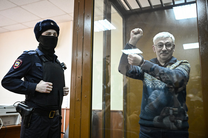 Fotó: AFP/Alexander Nemenov Nobel-bizottság: Oleg Orlov politikai okokból került börtönbe