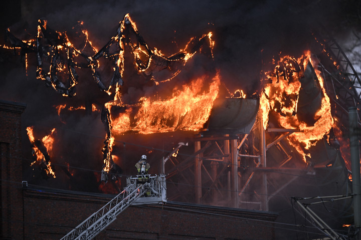 Fotó: TT News Agency via AFP/Björn Larsson Rosvall Tűz ütött ki egy vízicsúszda-parkban
