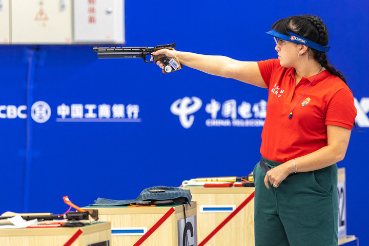 Fotó: Xinhua via AFP/Huang Wei Fábián Sára Ráhel győzött a budapesti sportlövőversenyen