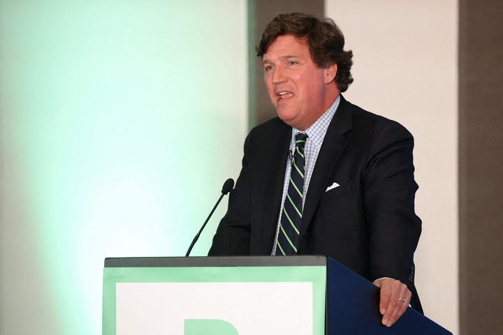 Fotó: Getty Images via AFP/Ian Maule Tucker Carlson Moszkvába látogatott