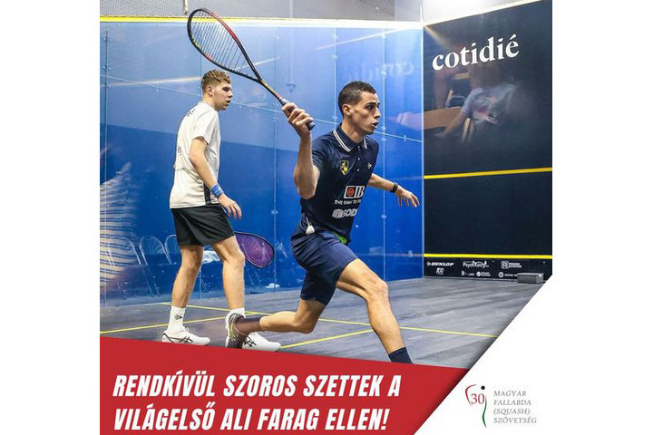 Fotó: Facebook/Magyar Fallabda (Squash) Szövetség Kikapott a világelsőtől, de helytállt a fallabdázó Farkas Balázs Houstonban