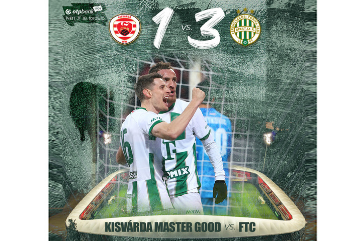 Fotó: Facebook/Ferencvárosi Torna Club Kétgólos győzelmet aratott Kisvárdán a Ferencváros