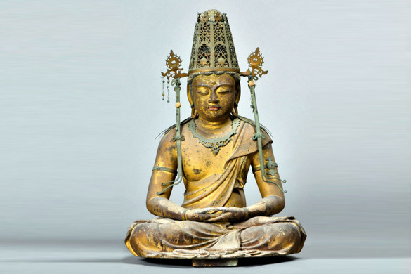Meglepő dolgot találtak egy buddhista templom szobrában