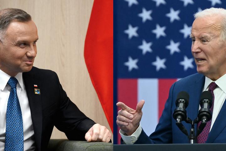 Fotó: AFP/Pool/Paul Ellis, Anadolu via AFP/Kyle Mazza Már a lengyelek sem bíznak teljesen az amerikaiakban