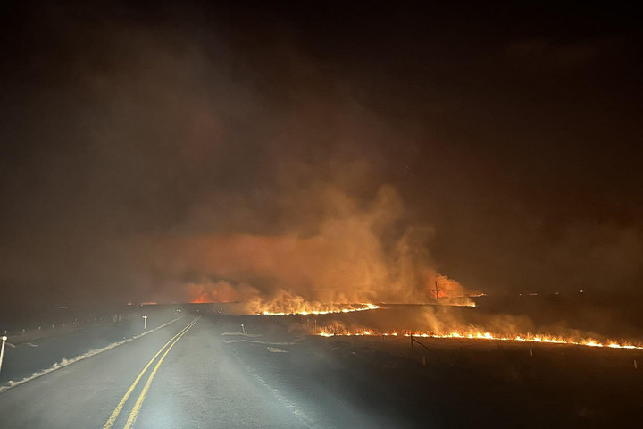 Fotó: Getty Images via AFP/Handout Texasban az állam történetének legnagyobb tűzvésze tombol