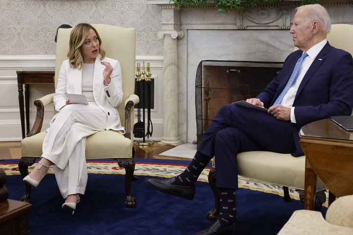 Fotó: AFP/Getty Images/Getty Images North America/Chip Somodevilla Giorgia Meloni globális szövetséget szorgalmaz az emberkereskedelemmel szemben
