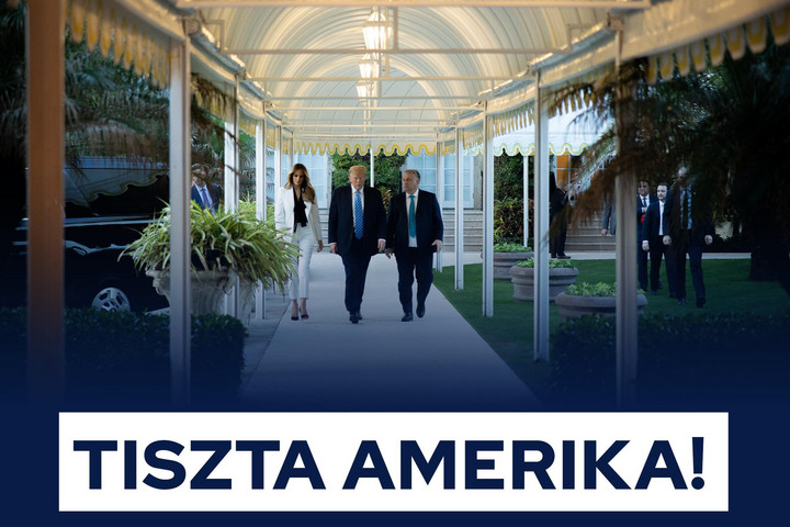 Fotó: Facebook/Orbán Viktor Orbán Viktor: Tiszta Amerika!