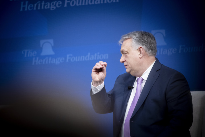 Orbán Viktort a konzervatív értékekről kérdezték Washingtonban