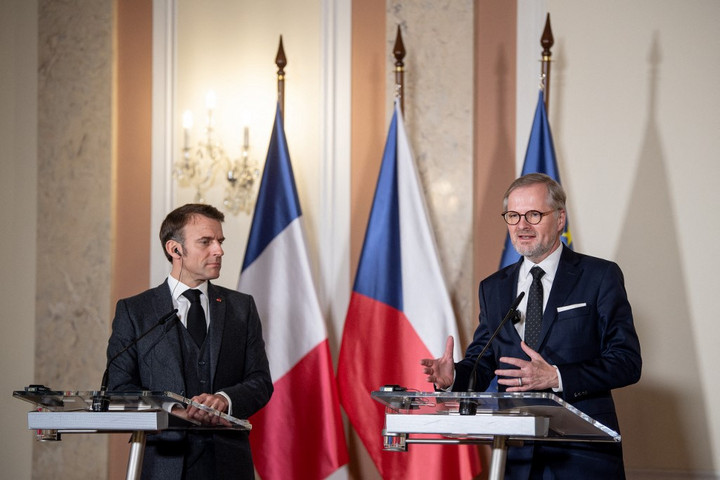 Fotó: Anadolu via AFP/Anadolu/Lukas Kabon A francia államfő szerint Oroszországnak nem szabad győznie Ukrajnában