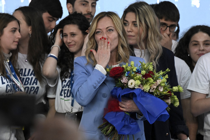 Fotó: AFP/Tiziana Fabi Giorgia Meloni pártja listavezetőjeként indul az EP-választásokon