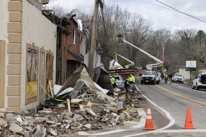 Fotó: AFP/Getty Images/Getty Images North America/Brett Carlsen Tragikus: Többen meghaltak az Egyesült Államokban kialakult újabb tornádókban