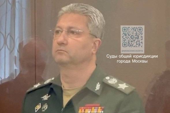 Fotó: Anadolu via AFP/Moscow's Basmanny District Court Lebukott az orosz védelmiminiszter-helyettes