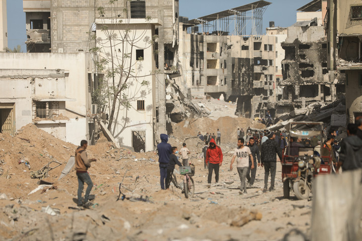 Fotó: AFP/Middle East Images/Mohammed A Hajjar Izrael helyreállítja a Gázai övezet vízvezetékeit