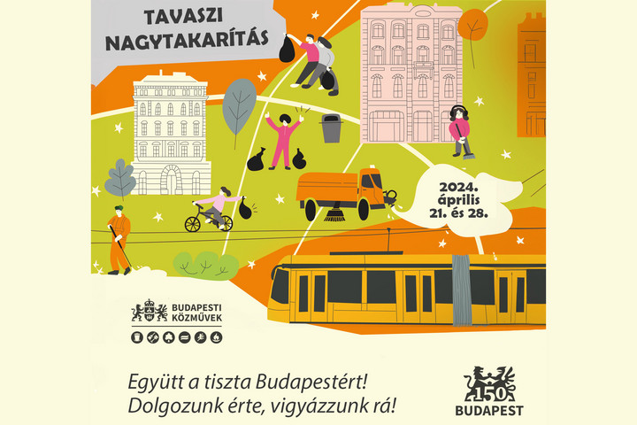 Fotó: Facebook/BKK - Budapesti Közlekedési Központ Tavaszi nagytakarítás lesz a nagykörúton és más köztereken