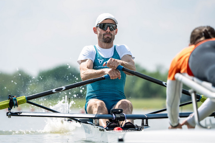 Fotó: Facebook/Magyar Evezős Szövetség - Hungarian Rowing Federation Galambos Péter A döntőbe jutott Szegeden