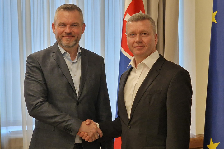 Fotó: Facebook.com / Forró Krisztián közösségi oldala Peter Pellegrinivel tárgyalt Forró Krisztián