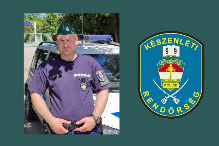 Fotó: Police.hu Életet mentett a határvadász