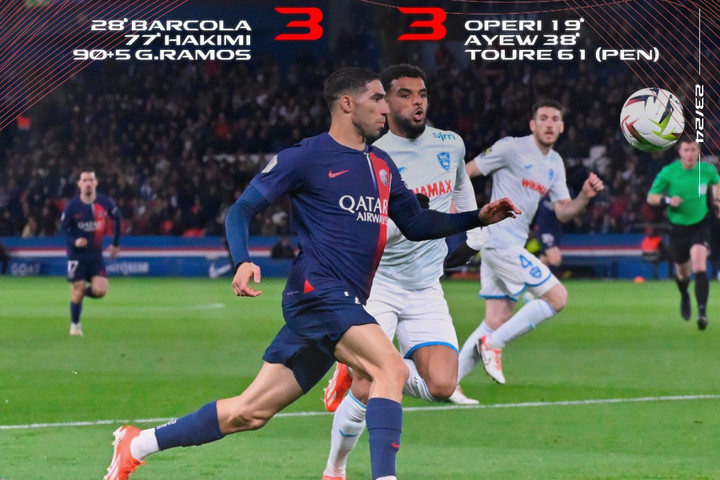 Fotó: Facebook/PSG - Paris Saint-Germain Ligue 1: Nego gólpasszt adott, a 95. percben menekült meg a PSG a blamázstól