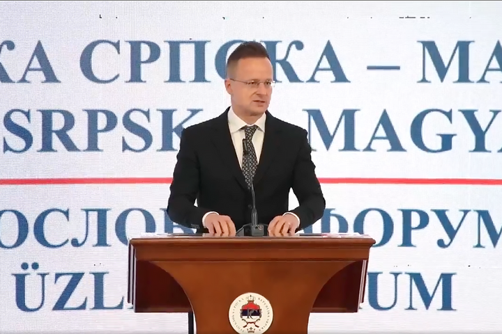 Szijjártó Péter: Minden feltétel adott a Magyarország és a boszniai Szerb Köztársaság közötti gazdasági kapcsolatok fejlesztéséhez