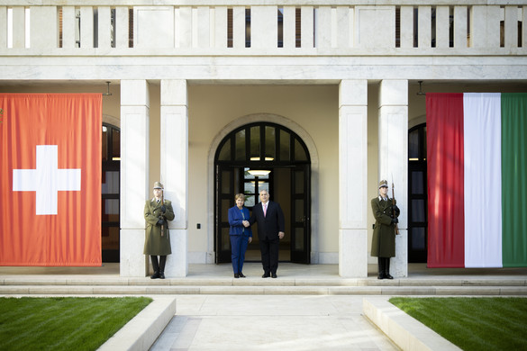 Orbán Viktor a svájci államfővel tárgyalt