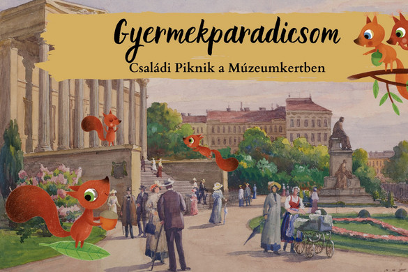 Családi piknik a Nemzeti Múzeumnál
