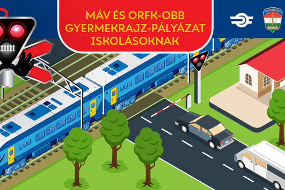 Gyermekrajzpályázatot hirdet a MÁV a balesetek megelőzése érdekében