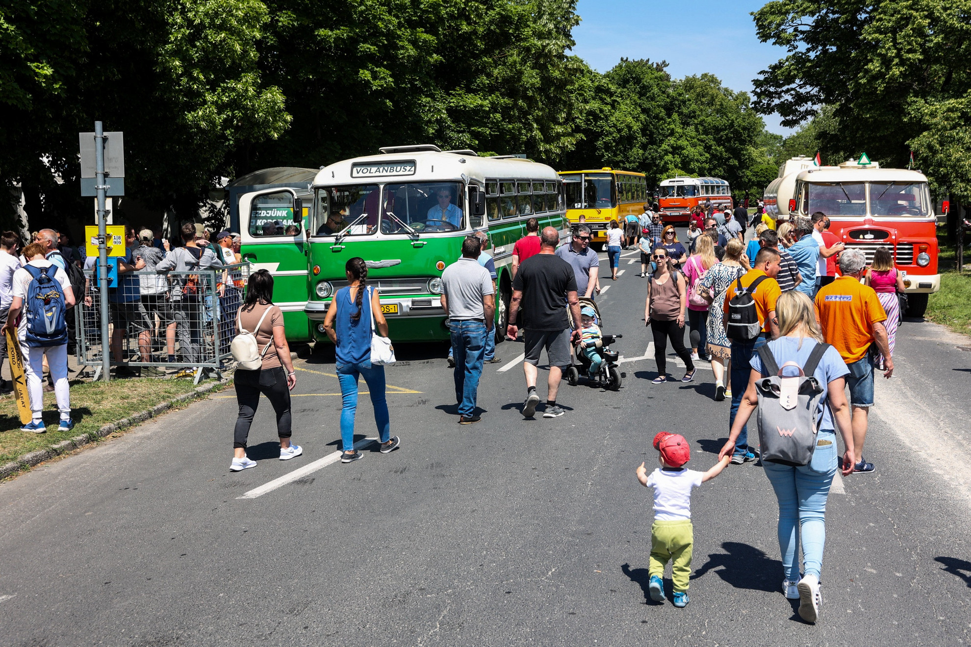 A résztvevő buszok nem aggastyánok, bár már a retró meghatározás jellemzi őket, még mindig frissen indulnak útnak