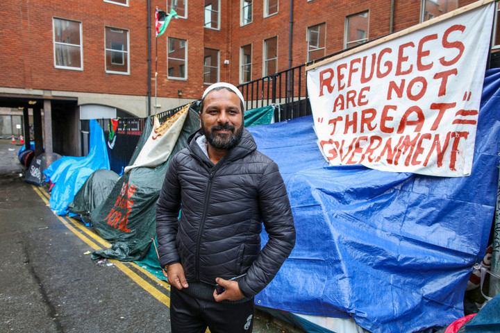 Fotó: AFP/Paul Faith Migránstábort számoltak fel Dublinban