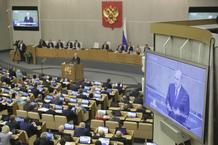 Fotó: AFP/Russian State Duma Press Service/Handout Megszavazta az orosz alsóház a miniszterelnök kinevezését