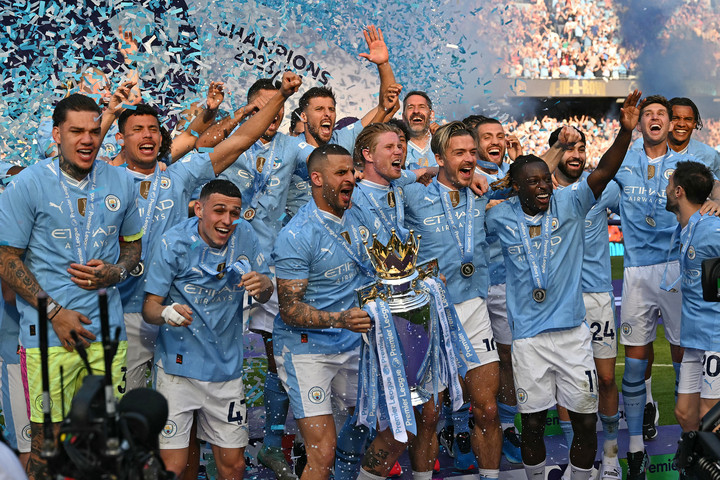 Fotó: AFP/Oli Scarff A katalán Pep Guardiola vezetésével a Manchester City meghódította Angliát
