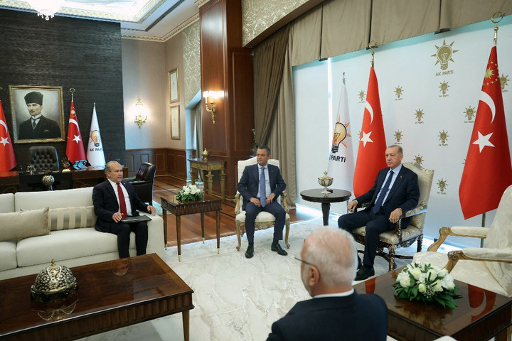 Fotó: AFP/Anadolu/Anadolu Agency/TUR Presidency/Mustafa Kamaci A török elnök ismét bírálta az amerikai egyetemeken tüntetők elleni fellépést
