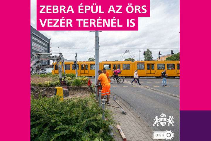 Új gyalogátkelő épül az Örs Vezér Terén