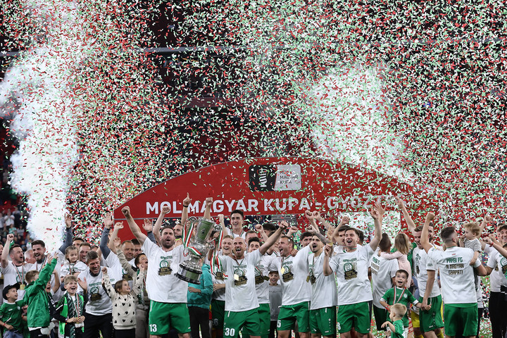 Fotó: MH/Balogh Dávid Magyar labdarúgók nyerték a Magyar Kupát