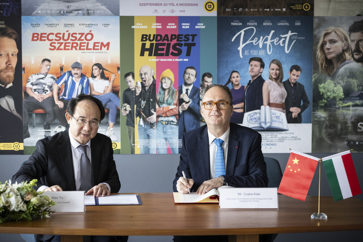 Fotó: MTI/Nemzeti Filmintézet Széles körű filmszakmai együttműködést írt alá Magyarország és Kína