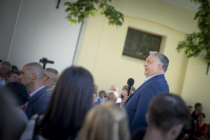 Fotó: MTI/Miniszterelnöki Sajtóiroda/Fischer Zoltán Orbán Viktor: Sosem fogunk magyar fiatalokat küldeni mások háborújába